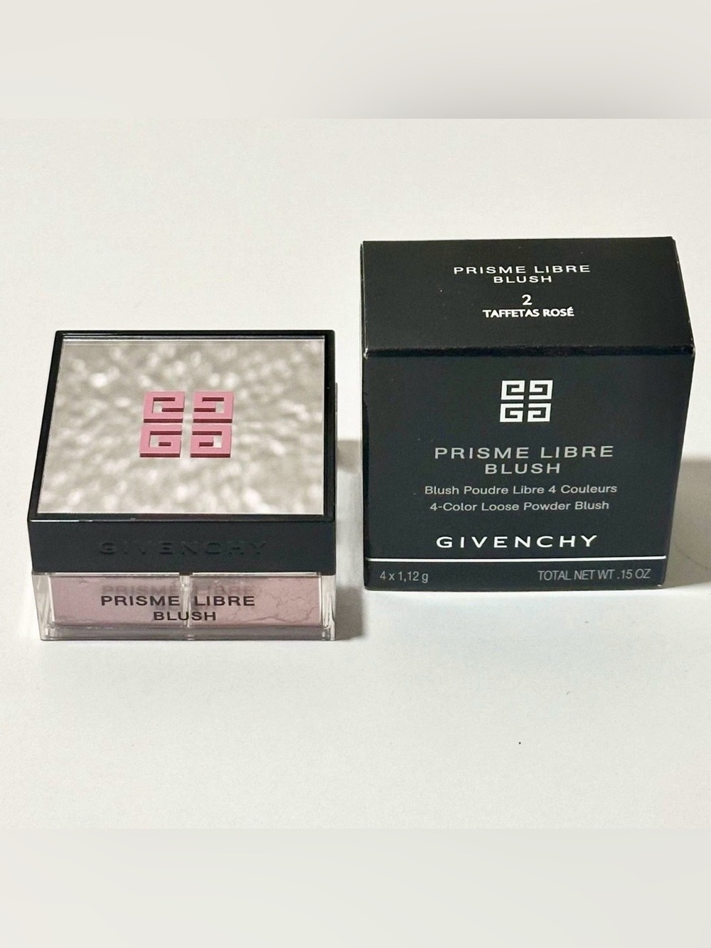 NEW BOX! Givenchy Prisme Libre Blush•2 Taffetas Rose•4 Loose Powder 4 x 1.12g